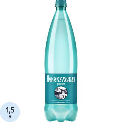 Вода минеральная природная Новокумская лечебно-столовая питьевая газ 1,5л