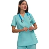 Костюм жен (куртка, бр) м24 бирюз 92/158-164