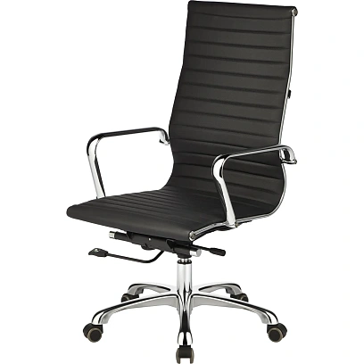 Кресло BN_Jl_Руководителя EChair-705 TPU к/з черный, хром