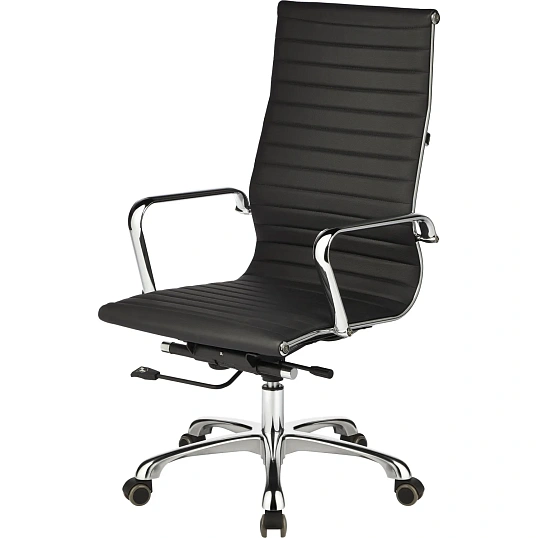 Кресло BN_Jl_Руководителя EChair-705 TPU к/з черный, хром