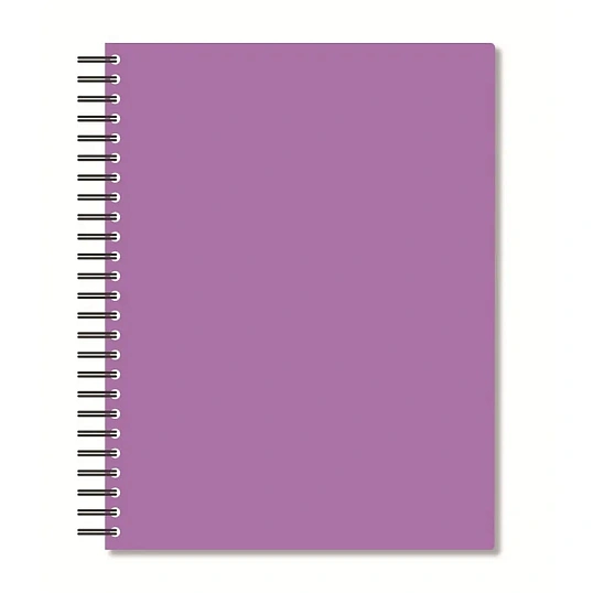 Бизнес-тетрадь А5,96л,кл,спир,пласт,тон.бл. Attache Bright colours Сиренев