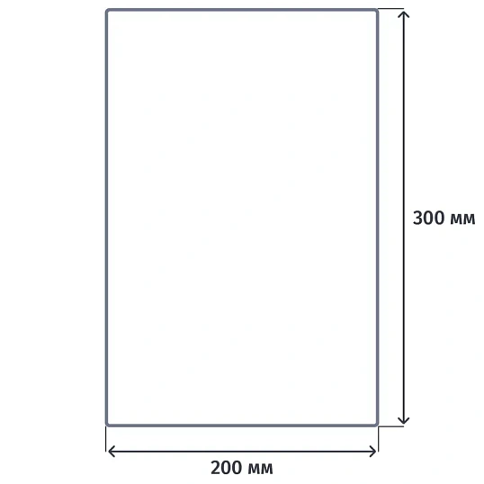 Пакет вакуумный пищевой 200х300мм РET/РЕ 55 мкм 200шт/уп