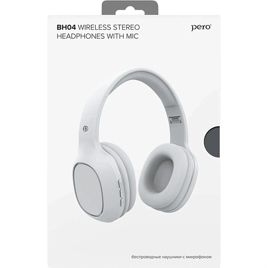 Наушники Pero BH04 Ultimate White, bluetooth, полноразмерные