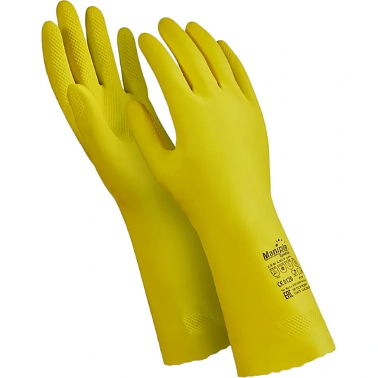 Перчатки защитные латекс Manipula БЛЕСК (L-F-01/CG-941) р.7-7,5 (S),ПС