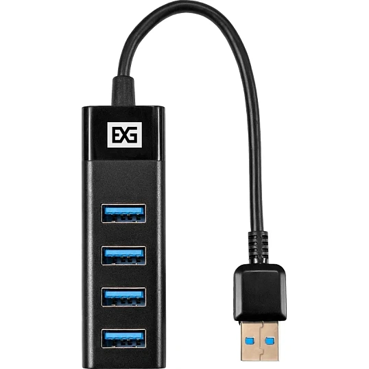Концентратор USB хаб ExeGate (EX296925RUS) DUB-4TP 4-в-1 черн