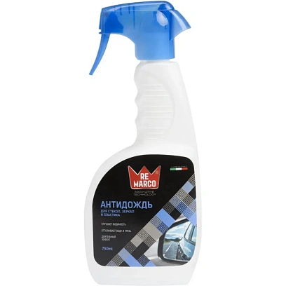Средство для стекол и зеркал  'Антидождь',  750мл  (триг.) RE MARCO RM-865
