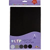 Фетр цветной. 5л.,5цв.Цветная палитра. Серый С0018-04