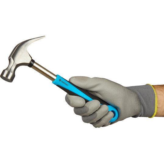 Перчатки защитные TOPFORT НПУ01 нейлон с ПУ покрытием р.8