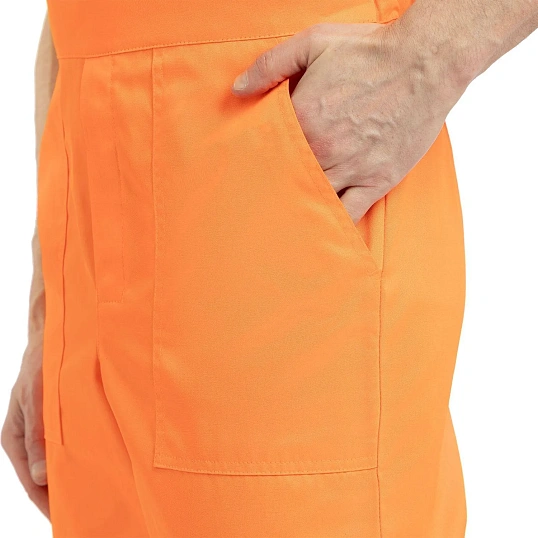 Костюм сигнальный летний муж (куртка,пк) лс07 оранж/т.син 128-132/170-176