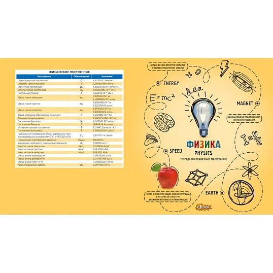 Тетрадь предметная Ребус 48л А5, клетка ФИЗИКА, 73847