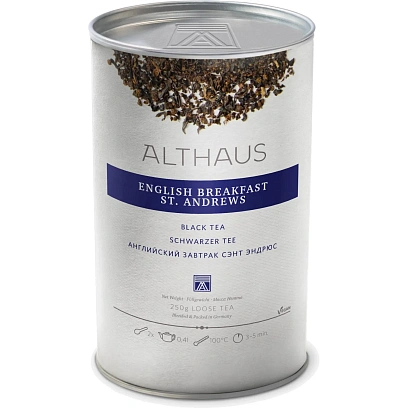 Чай черный листовой Althaus English Breakfast St. Andrews, 250г