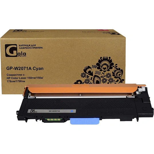 Тонер-картридж GalaPrint 117A W2071A гол. HP для 150/MFP 178/179