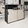 Шкаф-купе высокий К-Loft 241Н009 выс.1116 дуб скандин./графит