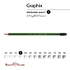 Карандаш чернографитный BV Graphix с ластиком В 21-0023
