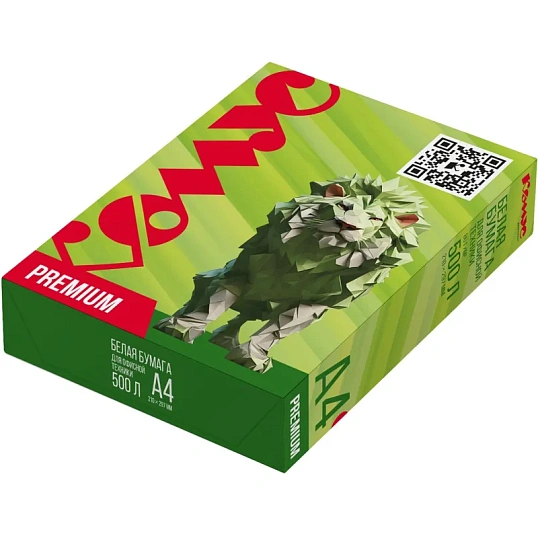 Бумага КОМУС ДОКУМЕНТ Premium(А4, марка А, 80 г/кв.м, 500 л)