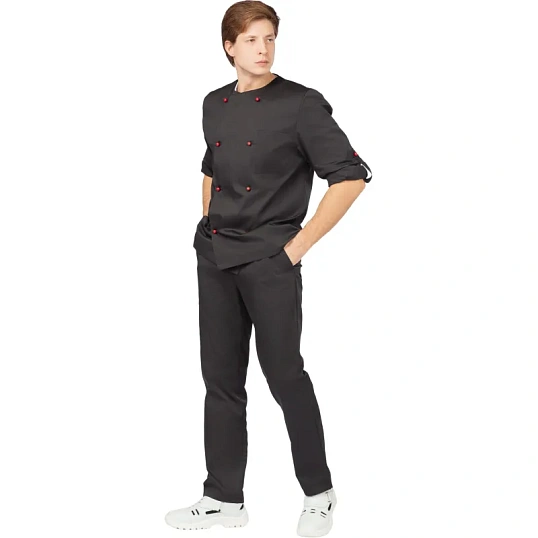 Китель Повара у23-КУ черный (р.48-50) р.170-176