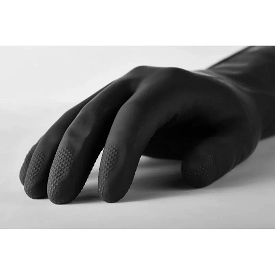 Перчатки латекс черный Manipula КЩС-1 (L-U-03/CG-942) р.8,ПС