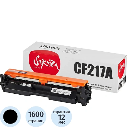 Картридж лазерный SAKURA CF217A чер. для HP LJP M102/ MFP M130