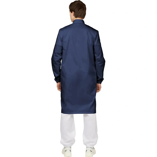 Халат для пищевого пр-ва у17-ХЛ муж.ХАССП  син.(р.56-58) р.182-188