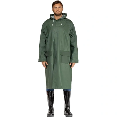 Плащ влагозащитный ПВХ (МA305) зеленый M (48-50) (арт. MA305VETM2)