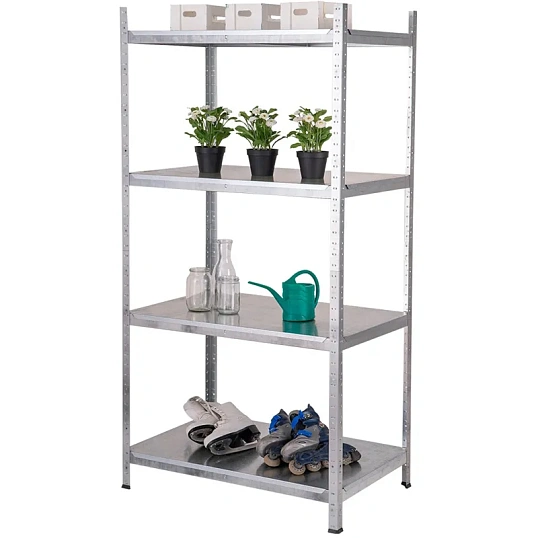 Стеллаж металлический FL_HIT 4 полки (912х600х1824) оцинкованный