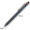 Ручка шариковая автомат. Deli EQ88-BL,син,игол.нак,0,7мм,пониж.вязк,2цв .сс