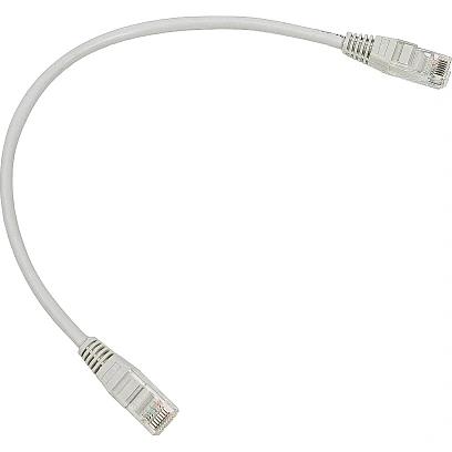 Патч-корд TWT TWT-45-45-0.3-GY UTP кат.5e, 0.3 м, серый