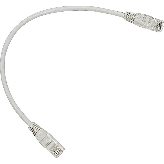 Патч-корд TWT TWT-45-45-0.3-GY UTP кат.5e, 0.3 м, серый