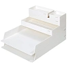 Лоток горизонтальный д/бум Deli NuSign ENS001-white 2лотка + орган-р бел
