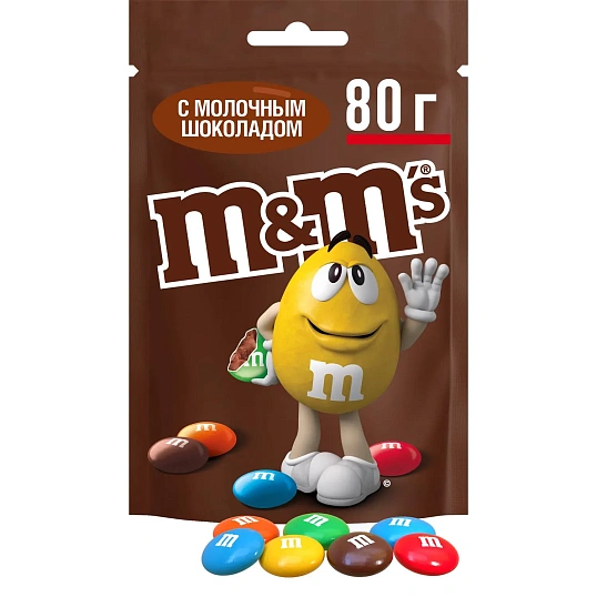 Драже M&M`s  шоколадные,  80г