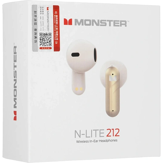 Наушники Monster N-lite 212, бежевые