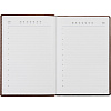 Ежедневник недатированный коричн, А5, 148x218, 352стр, Agenda