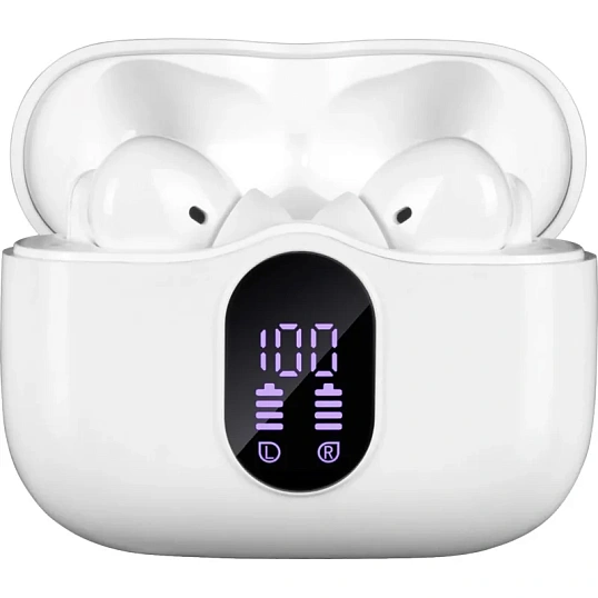 Наушники Sven E-310B, белый, Bluetooth, TWS, ANC, ENC