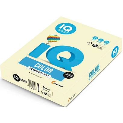Бумага цветная IQ COLOR (А4,80г,BE66-ванильно-бежевый) пачка 500л.