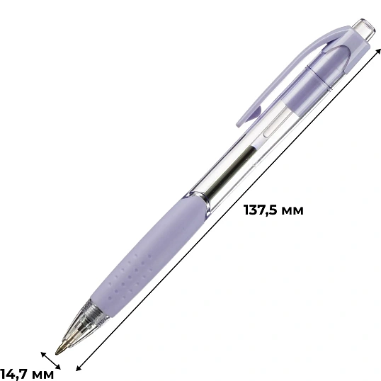 Ручка шариковая автомат. Deli Every,EQ41-BL,син,пул нак.0,7мм,4 цв.корп,асс