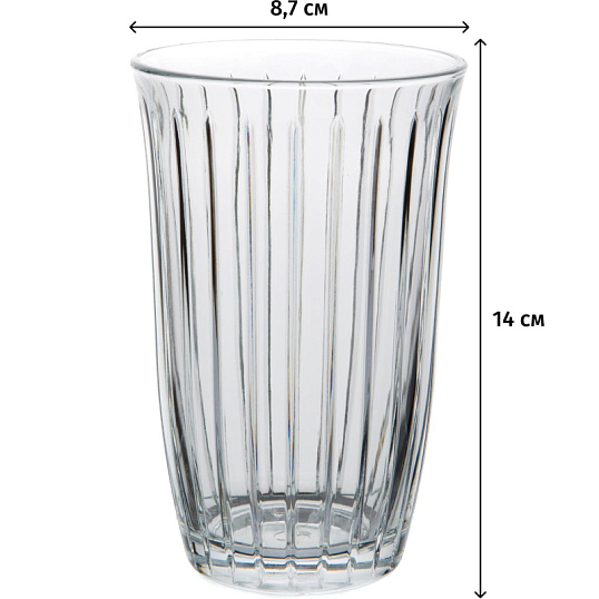 Набор стаканов ДЖОЙ 4 шт. 365 мл