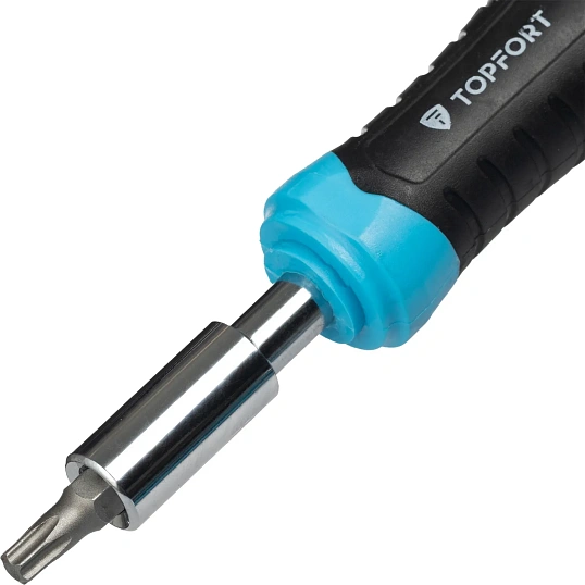 Набор отверток Topfort с трещоткой, битами, головками, 39 предм (549139)