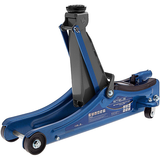 Домкрат гидрав подкат 2т Low Profile, 80-380 мм, в пласт. кейсе Stels 51130