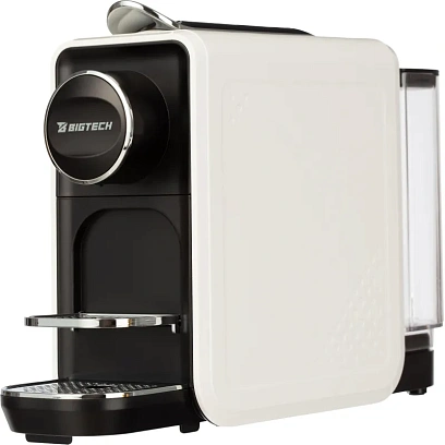 Кофемашина капсульная BigTech EСM302W, 0,7литра, 1400 Вт, белая