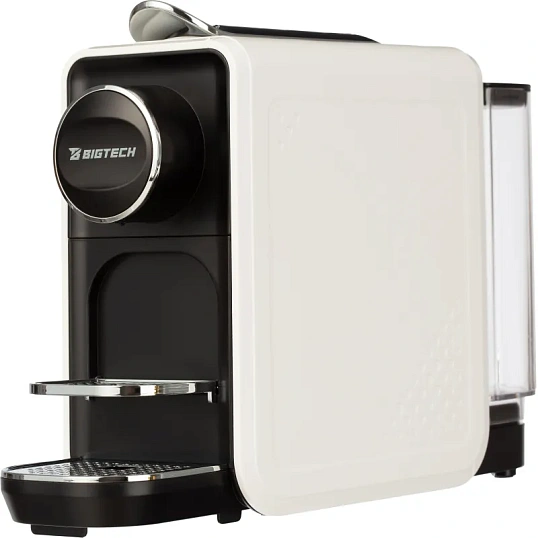 Кофемашина капсульная BigTech EСM302W, 0,7литра, 1400 Вт, белая