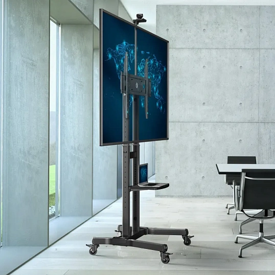 Стойка Onkron для телевизора с кронштейном 50-90, мобильная, черн TS1891