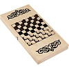 Игра Нарды деревянные 'Узор',40x40см,с полем для игры в шашки 3627310