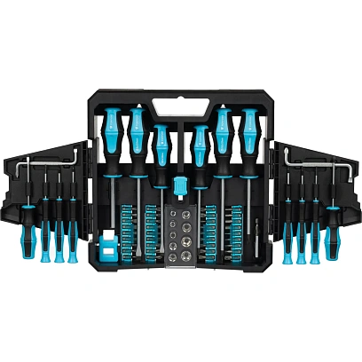 Набор отверток Topfort с битами 63 предмета (547163)