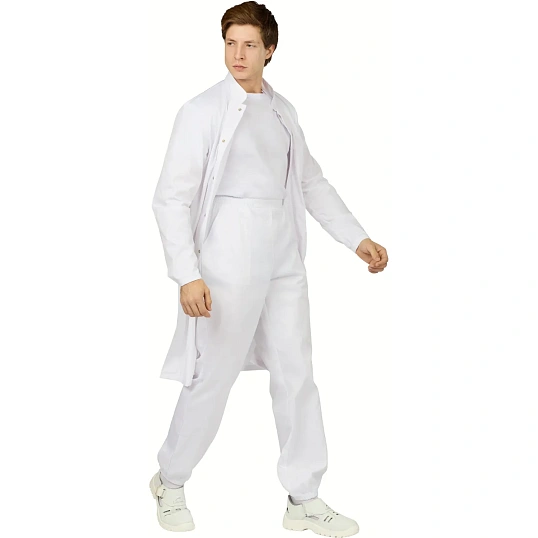 Халат муж у17 ХАССП (сатори) бел 96-100/170-176