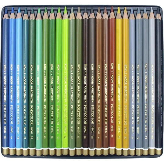 Карандаши цветные худож POLYCOLOR 3826 48цв/наб мет.кор. 3826048001PLRU
