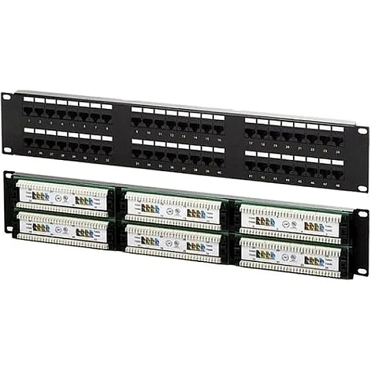 Патч-панель NewMax NM-PPU48C 19, кат. 5е, 2U, 48 портов UTP