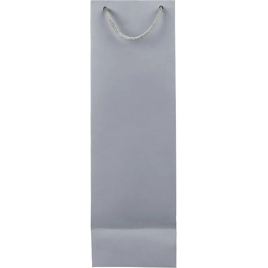 Пакет подарочный бумажный под бутылку Vindemia, серый,75556.10