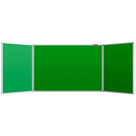 Доска меловая - магнитная зеленая 100х300 2-створ. Россия