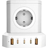 Сетевой фильтр AGNI 5р/2м,белый, 2USB +3Type-C 65(TP-VE5U5E-C-2m-white)
