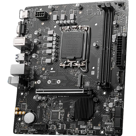 Материнская плата MSI PRO H610M-E DDR4, LGA 1700, Intel H610, mATX, Ret